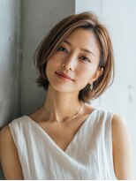 ロッソ ヘアアンドスパ 谷塚店(Rosso Hair&SPA)&nbsp;前髪顔まわりカット/外ハネボブ/丸みボブ/ショートボブ