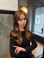 ドットニュー 横浜店(dot.nyu)&nbsp;【艶カラー×顔周りカット】韓国/韓国ヘア/横浜/横浜駅/学割