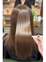 ロチカバイドールヘアー 心斎橋(Rotika by Doll hair) ブリーチ無しダブルカラーでも酸性ストレートでサラサラ