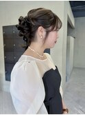 結婚式参列ヘアセットお呼ばれヘアセット/中西