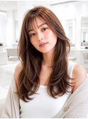 大人かわいいレイヤーミディアム×透明感カラー