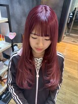 ノーヴァ バイ ボナ 前橋店(nova by bona) 【垢抜け感UP】顔まわりレイヤー×大ぶり韓国風ウェーブ23