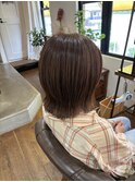 ラベンダーベージュカラー×ハイライト