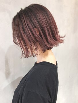 アイティー バイ アルバム 浦和店(IT by ALBUM) ピンクアッシュグラデーション_ショコラベージュボブ_ba220581