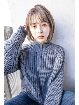 サングース(Sungoose) ＊sungoose＊no.1韓国風ボブ＃エアリーミディひし形黒髪