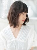 黒髪も◎大人かわいい小顔くせ毛風ロブヘアb上尾20代30代40代