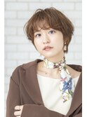 大人かわいいパーマ風ボブ