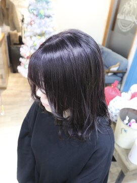 アルル ヘアー(ALULU HAIR) 光に当たってほわっと『パープルブラック』
