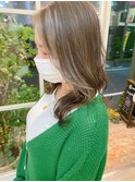 2025秋冬ハイトーンニュアンスカラーミディ20代30代梅ヶ丘美容室