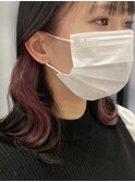 インナーカラーケアブリーチイヤリングカラーハイライトレイヤー