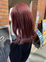 ヘアアトリエコモノ(hair l'atelier KoMoNo) 【1bleach】【韓国風】やわらかチェリーピンク！