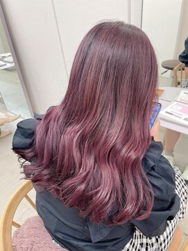 リル(re'll) 《花屋併設》チェリーレッド［酸性ストレート/ヘアセット］