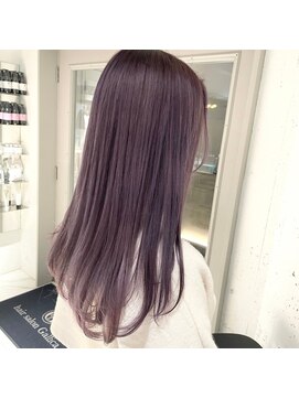 ラミ(L'ami) 綺麗な色落ち◎大人ラベンダーベージュ/ブリーチカラー