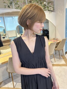 ロンド ストラーダ 心斎橋(Lond strada) ショート×ハイライト白髪ぼかし×シルキーベージュ[心斎橋]