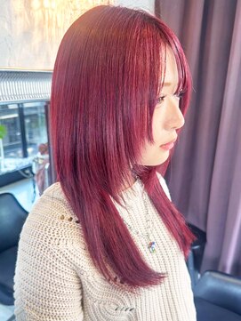 ヴァンクラウドコウベ(VENT CLOUD KOBE) 20代30代40代大人可愛い髪質改善カラーロングレイヤーピンク