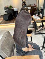 アドア 横浜(ADORE)&nbsp;【ADORE 横浜】ラベンダーグレージュ×ぱつっとロング