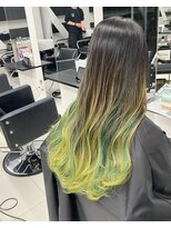 アライブ キチジョウジ(ALIVE Kichijoji) 【ALIVE吉祥寺】グリーンイエローミックスグラデーション