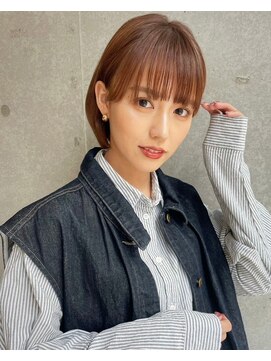 アッシュ 笹塚店(Ash) グレーベージュ/斜めバング/フレンチガーリー/ネイビー[笹塚]