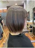 切りっぱなしボブ