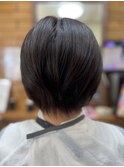 フォギーアッシュショートボブ