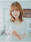 ミディアムレイヤースタイル