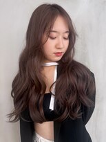 アルバム 渋谷パルコ(ALBUM) 顔周りレイヤー韓国ヘアおくれ毛ロング_F30892