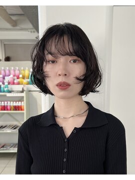 アクアオモテサンドウ(ACQUA omotesando) bレイヤーパーマゼリーパーマウルフパーマくせ毛風パーマ