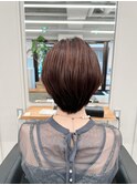ショートヘアのシンプルストレート【清板】