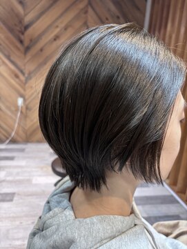 コル アサヒカワ(col asahikawa) 曲げる縮毛矯正ショートヘア
