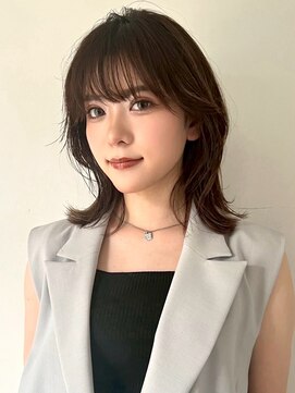 ランプ 代官山(the lamp) 透明感チョコレートブラウンミディアムレイヤー大人美人20代30代