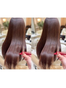 ジーナ 博多(Zina) 髪質改善トリートメント/ピンクブラウン/ピンクラベンダー