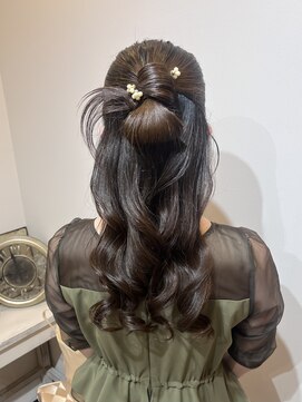 ヘアコレクション アンジュ(Hair collection Unge) カチモリハーフアップアレンジ＊