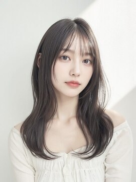 ネオリーブウリ 二子玉川店(Neolive uri) ミディアムヘア暗めカラーデザインカラーフェイスフレーミング