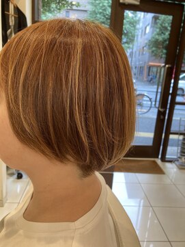 ヘアーイズム(HAIR ISM) マッシュ×ハイライト白髪ぼかし♪
