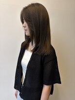 ロックス バイ マグ 松本(rocks BY MAG)&nbsp;ブリーチなし透明感カラーオリーブカラーミディアムレイヤー