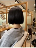 首元スッキリ!切りっぱなしボブ