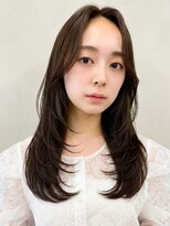 メラク バイ コア(Merak by CoRe.gn) 透明感◎韓国風レイヤーカット×暗髪透明感夏カラー