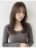 アッシュグレージュミディ