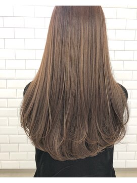 エリンヘア(ELIN hair.) ELIN-マロンベージュカラー back style-