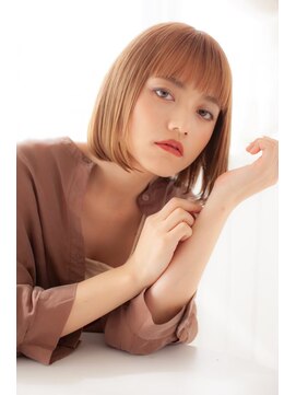 アッシュ 川越店(Ash) 王道ボブスタイル×ツヤサラストレート