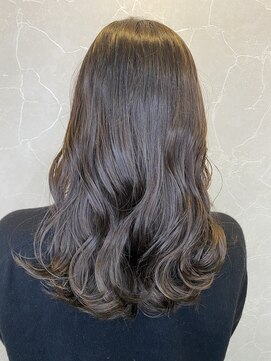 ジーナ 銀座(Zina) かきあげロング/マロンベージュ/逆三角/髪質改善【Zina銀座】