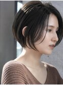 前髪長め大人ショートボブ20代30代40代【AIN.表参道】川原大地