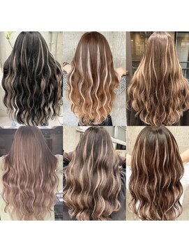 ルーフアクト(LUFE act) シールエクステで作るハイライトカラー 担当TATSUYA