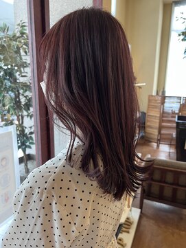 チップタップ 町田店(tip top) ブリーチ無しピンクカラー◯