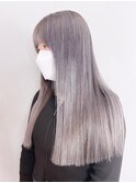 シルバーアッシュ_チェリーブラウンフェミニンロング_ba370651
