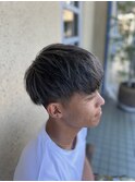 グレージュハイライトマッシュ