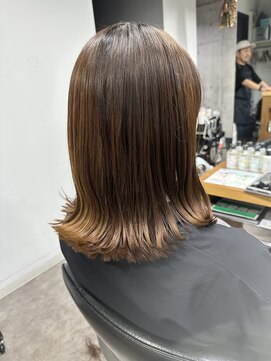 シェル 吉祥寺(shell) グレージュカラー/ボブウルフ/黒髪/ココアベージュ