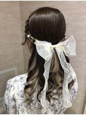 《momo》ハーフアップ/リボンアレンジ/大宮