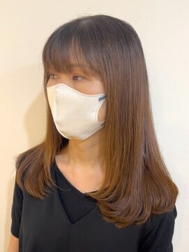 イオエ(ioe) 黒髪/ボブルフ/ネビージュ/小顔/ワンレン/髪質改善/グレージュ