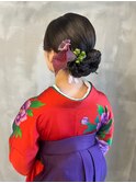 個性派和シニヨンスタイル